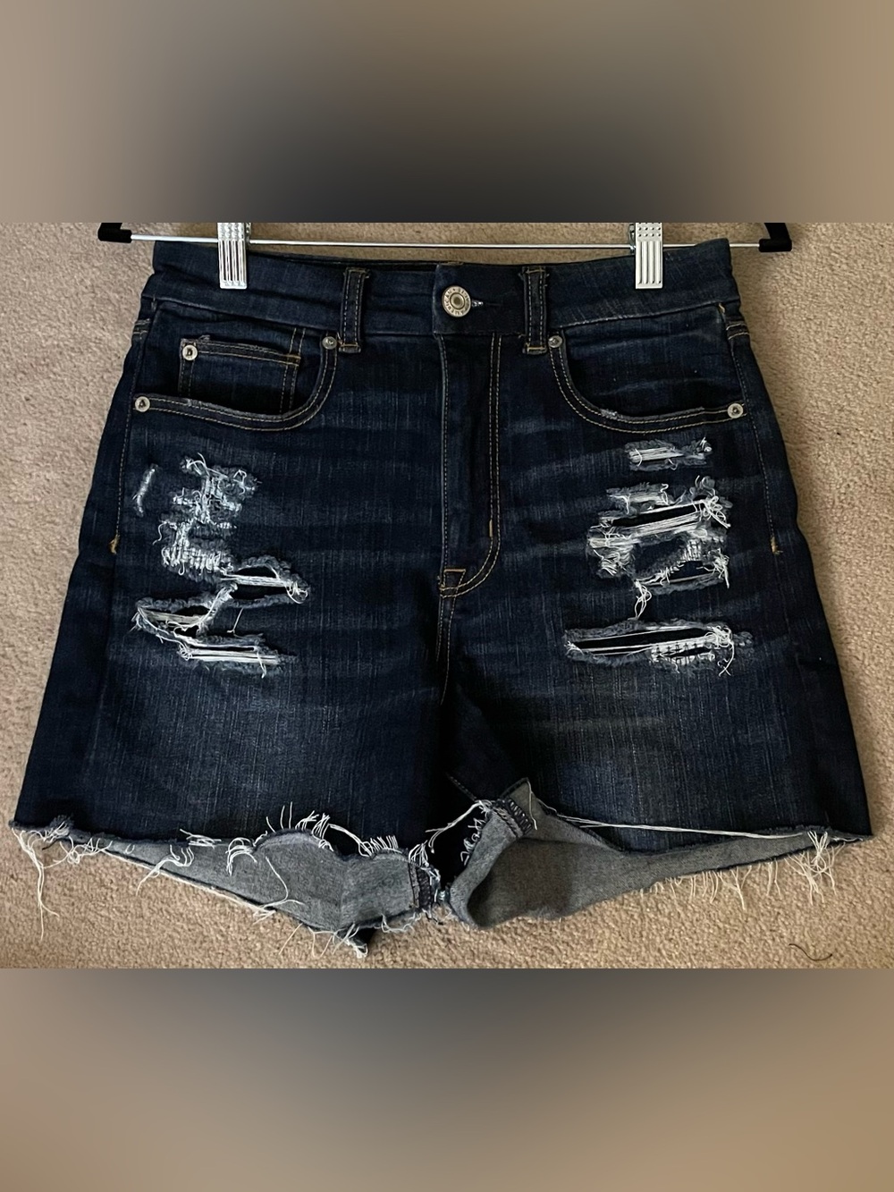 American Eagle Outfitters Stretch Curvy Hi-Rise Shortie - 6